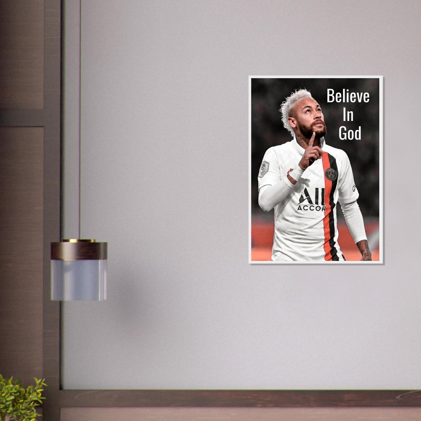 Neymar (Believe in God) Digital poster.