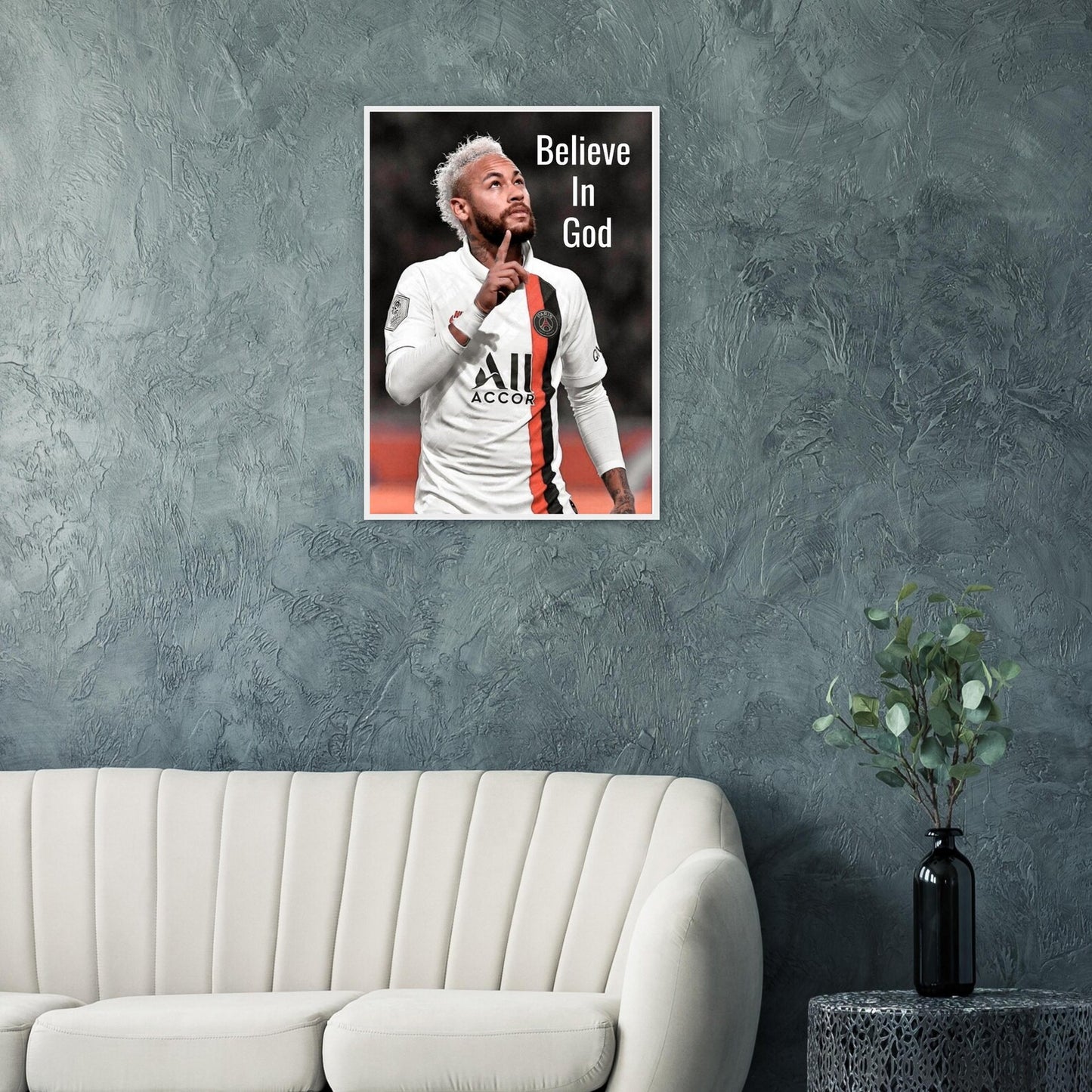 Neymar (Believe in God) Digital poster.