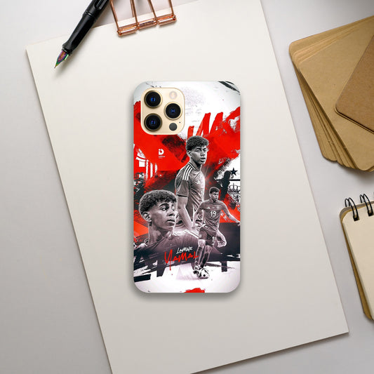 Lamine Yamal red and white Slim case