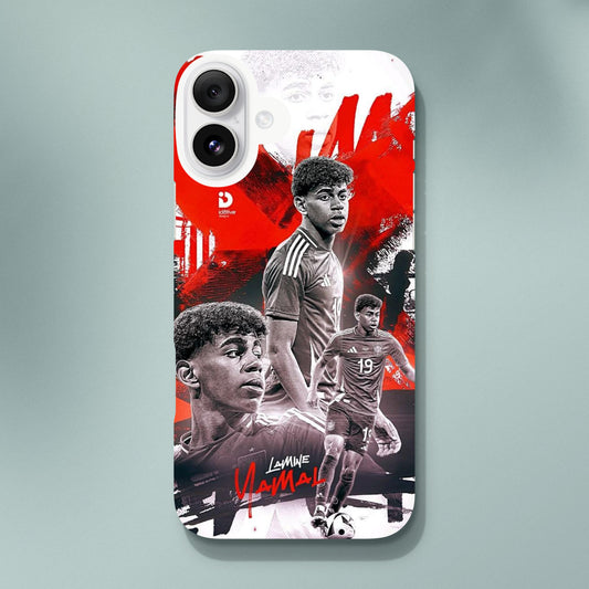 Lamine Yamal red and white Slim case
