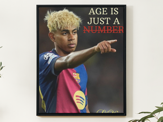 Lamine Yamal (Age is just a Number) Digital Poster
