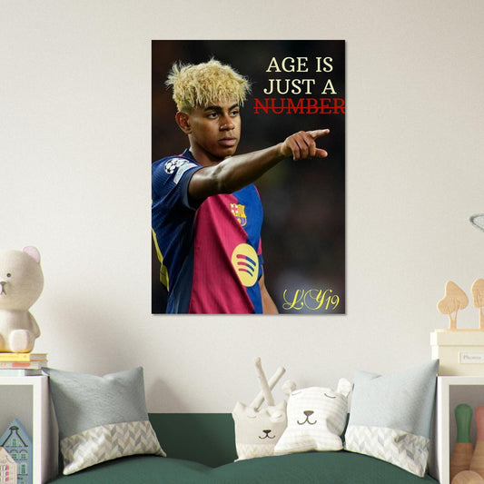 Lamine Yamal (Age is just a Number) Digital Poster
